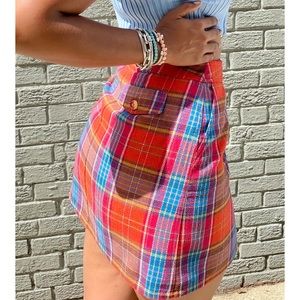 Vintage Plaid Schoolgirl Skirt